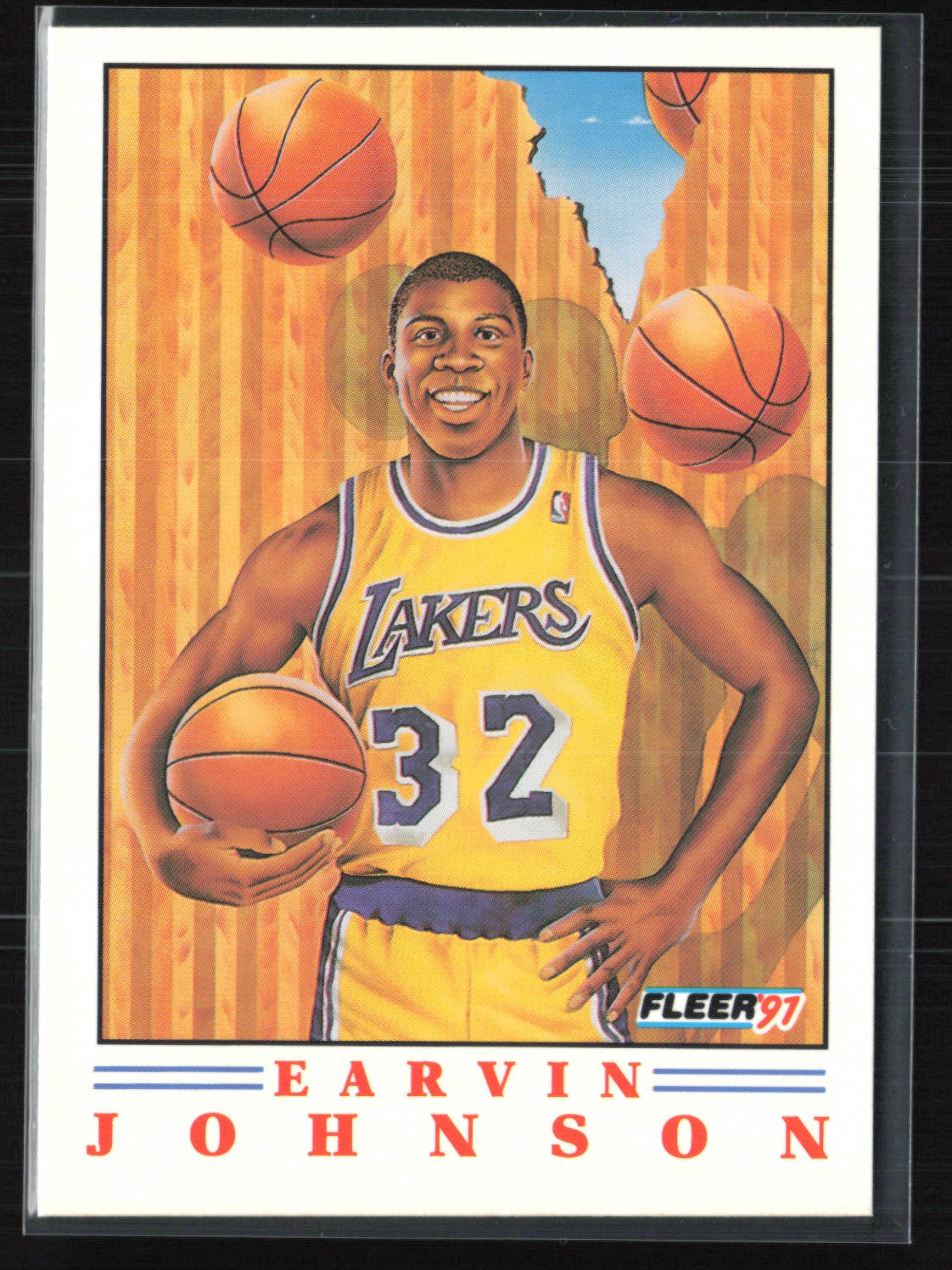 Earvin Johnson 1991 Fleer