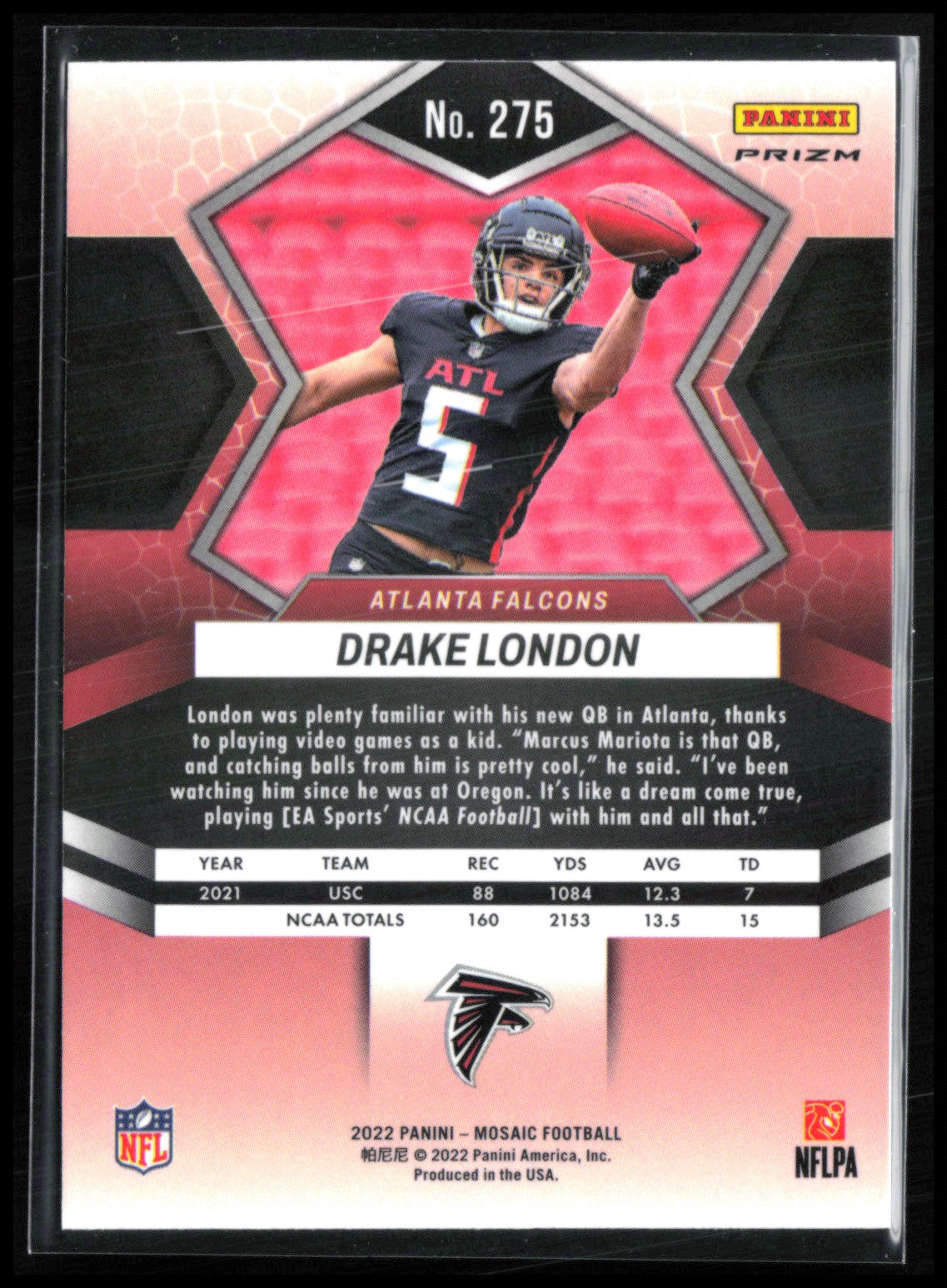Drake London RC Green Mosaic