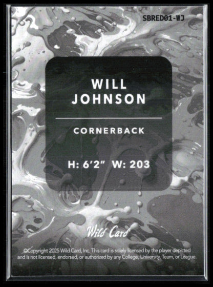 Will Johnson RC /10 2025 Wild Card Splat