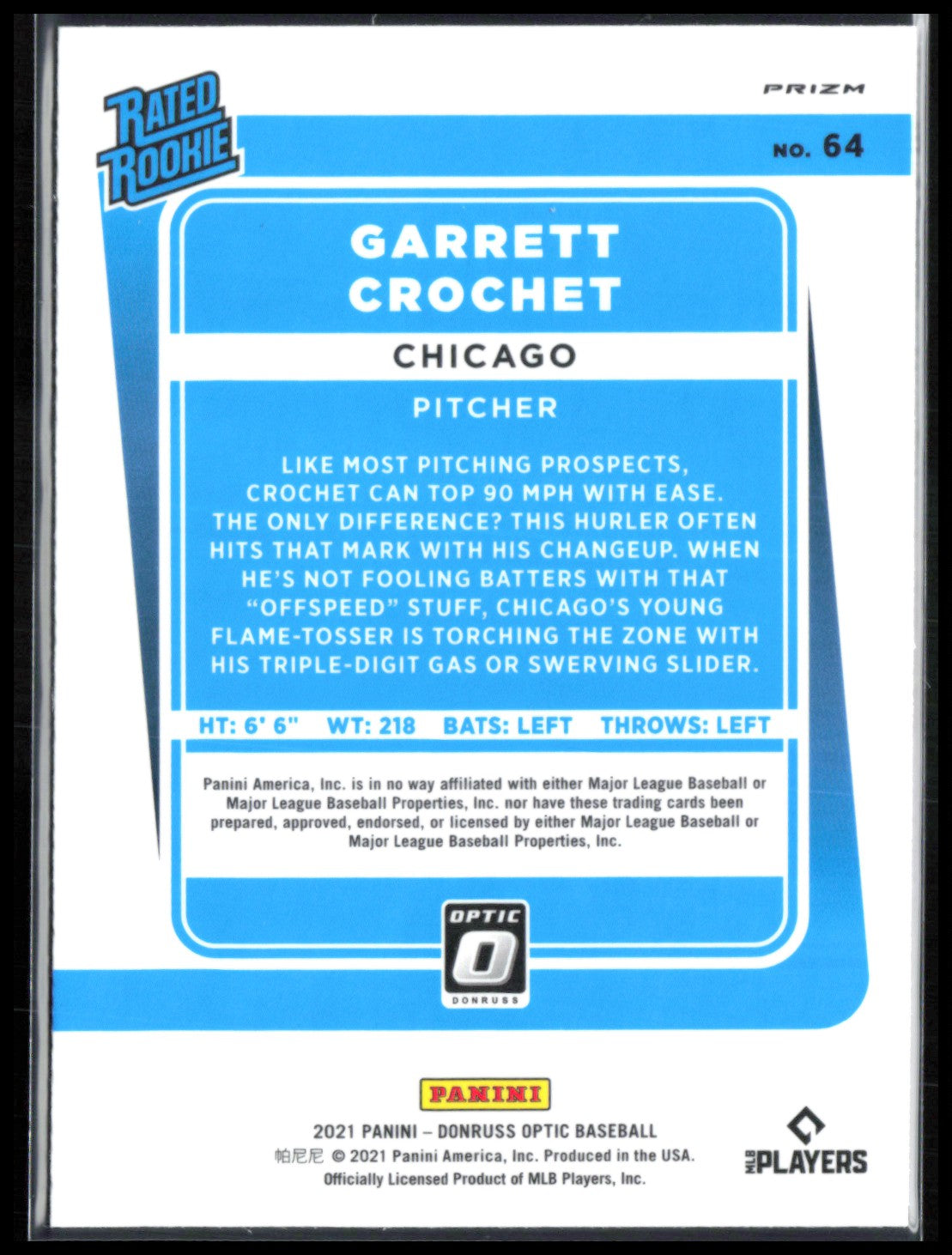 Garrett Crochet RC Holo
