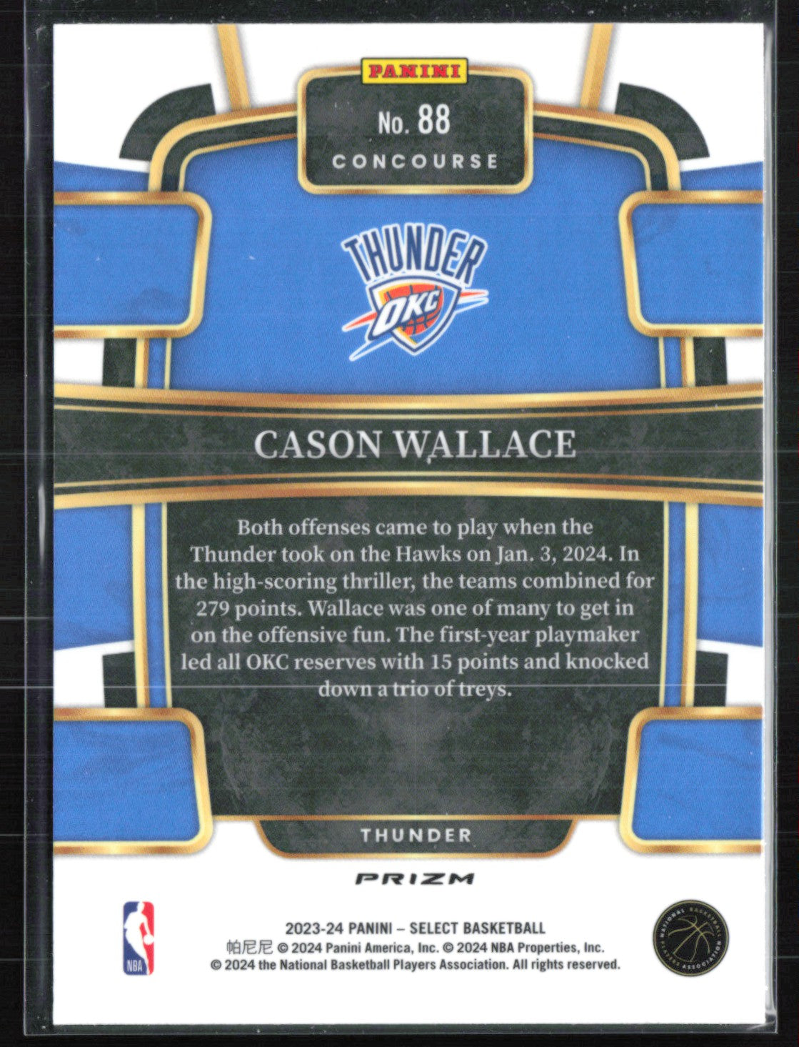 Cason Wallace RC Red Ice