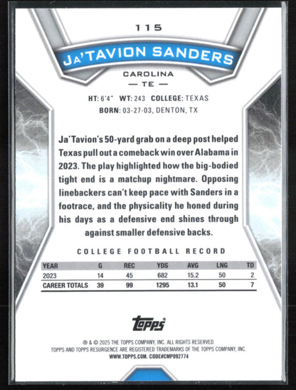 Ja'Tavion Sanders RC