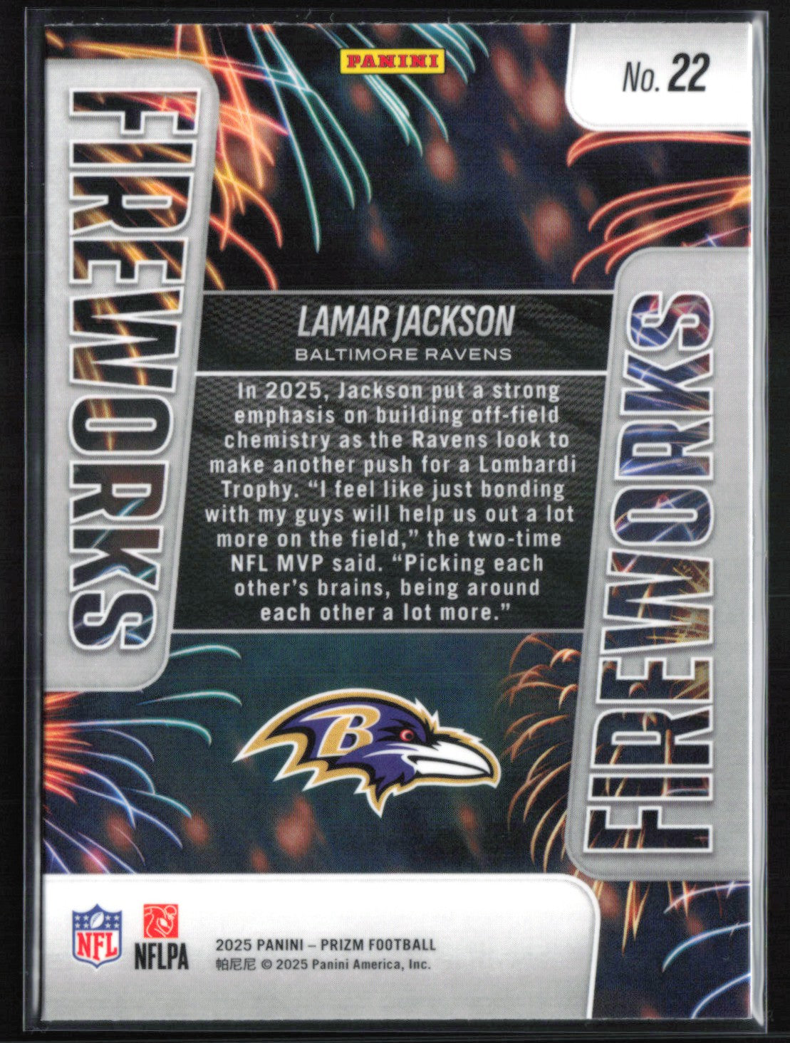 Lamar Jackson Fireworks