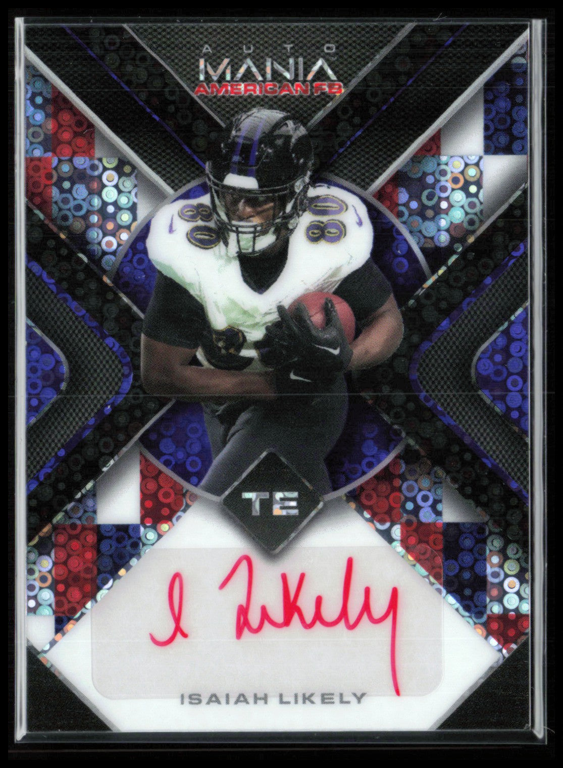 Isaiah Likely Auto /8 2022 Wild Card Automania American FB