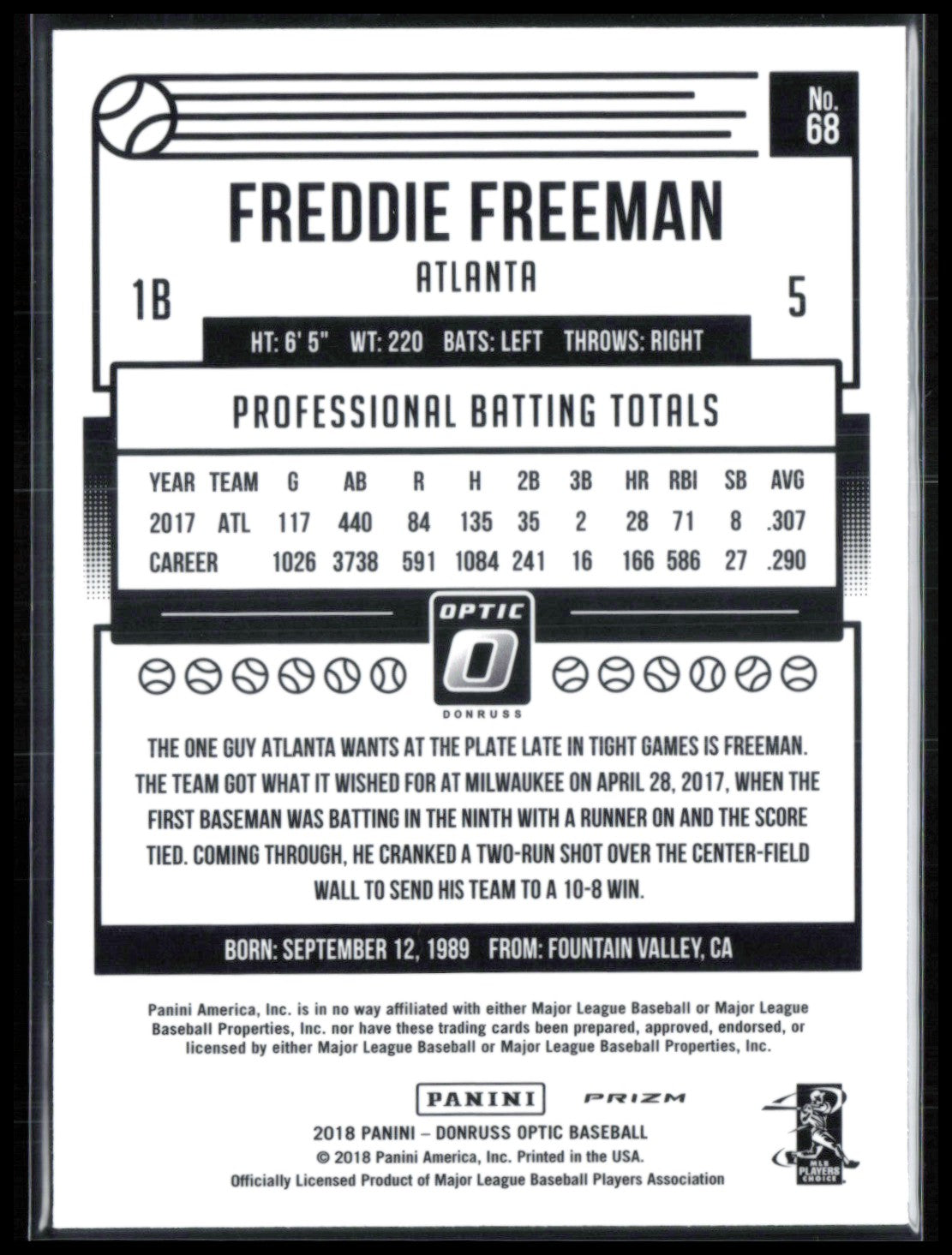 Freddie Freeman Holo