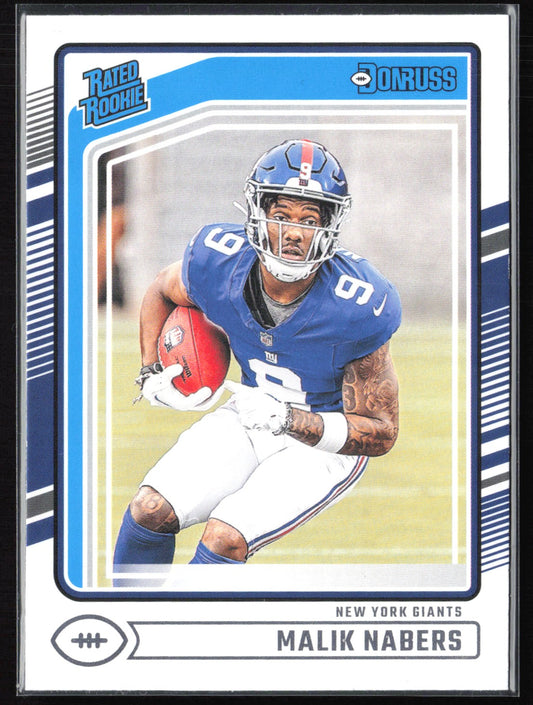 Malik Nabers RC Rated Rookie