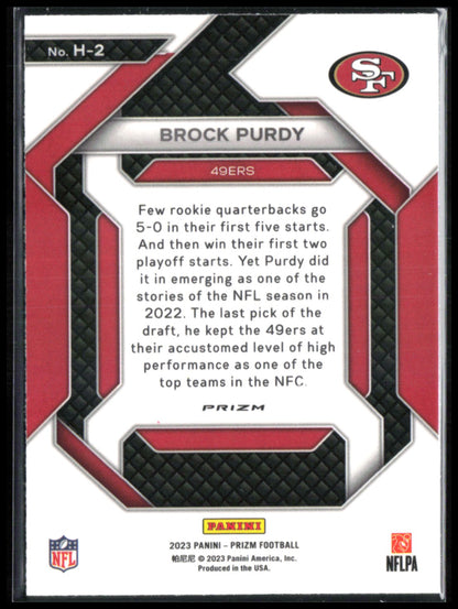 Brock Purdy Green Prizm Emergent