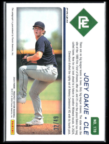 Joey Oakie Prospect Ticket Auto Blue Scope /49