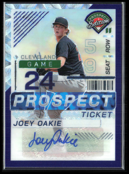 Joey Oakie Prospect Ticket Auto Blue Scope /49