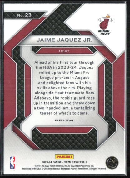 Jaime Jaquez Jr. Green Prizm Emergent
