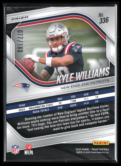 Kyle Williams RC Pigskin Parallel