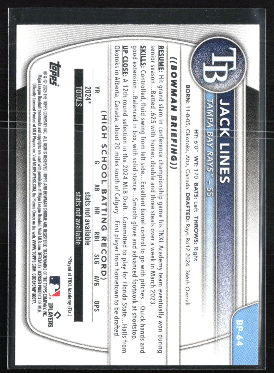 Jack Lines 1st Bowman