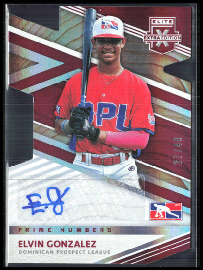 Elvin Gonzalez Auto /40 Red Die-Cut