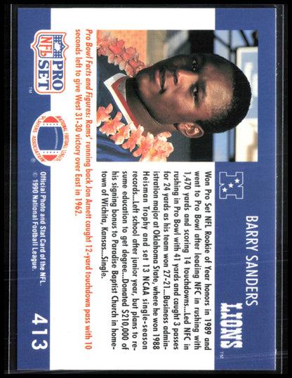 Barry Sanders 1990 Pro Bowl