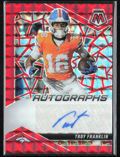 Troy Franklin Auto /199 Red Mosaic Autographs