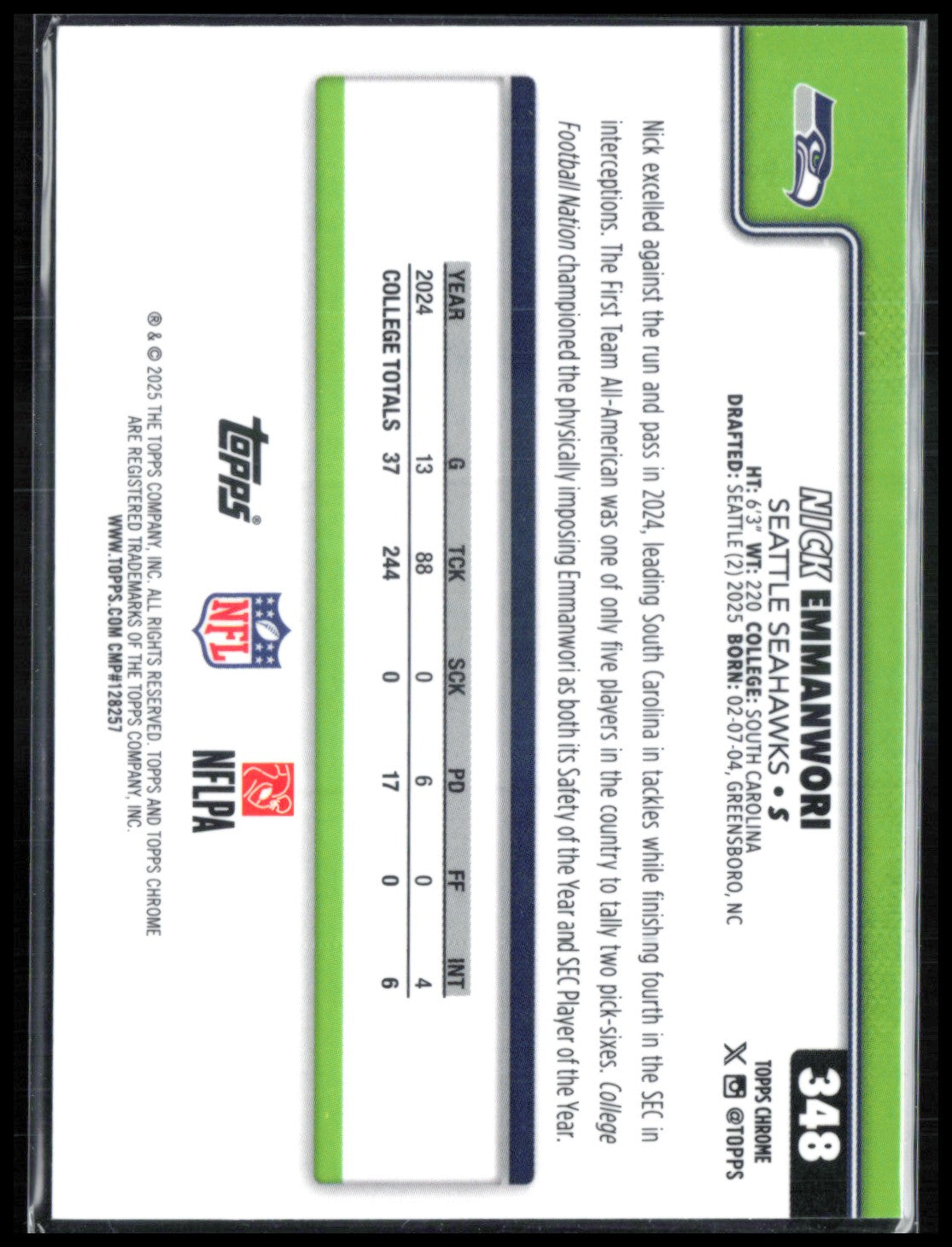 Nick Emmanwori RC