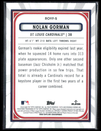 Nolan Gorman RC Mojo