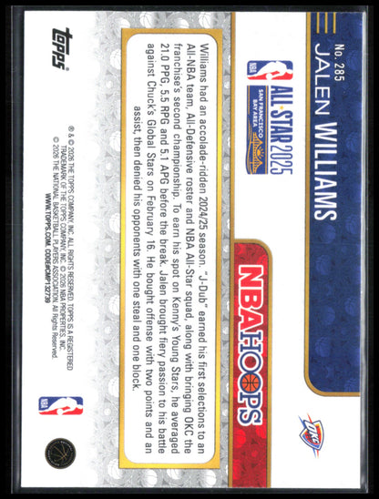 Jalen Williams Basketball Parallel