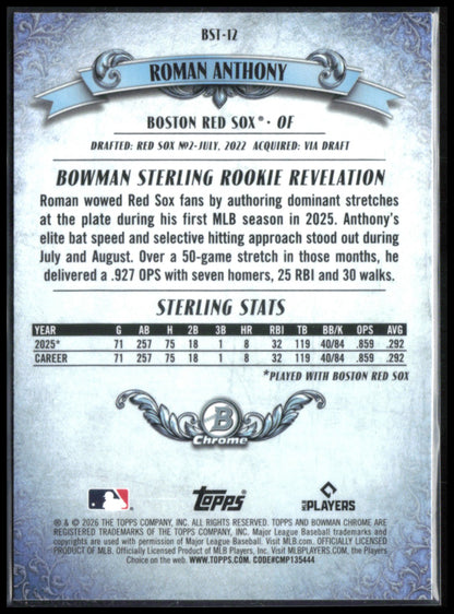 Roman Anthony RC Bowman Sterling