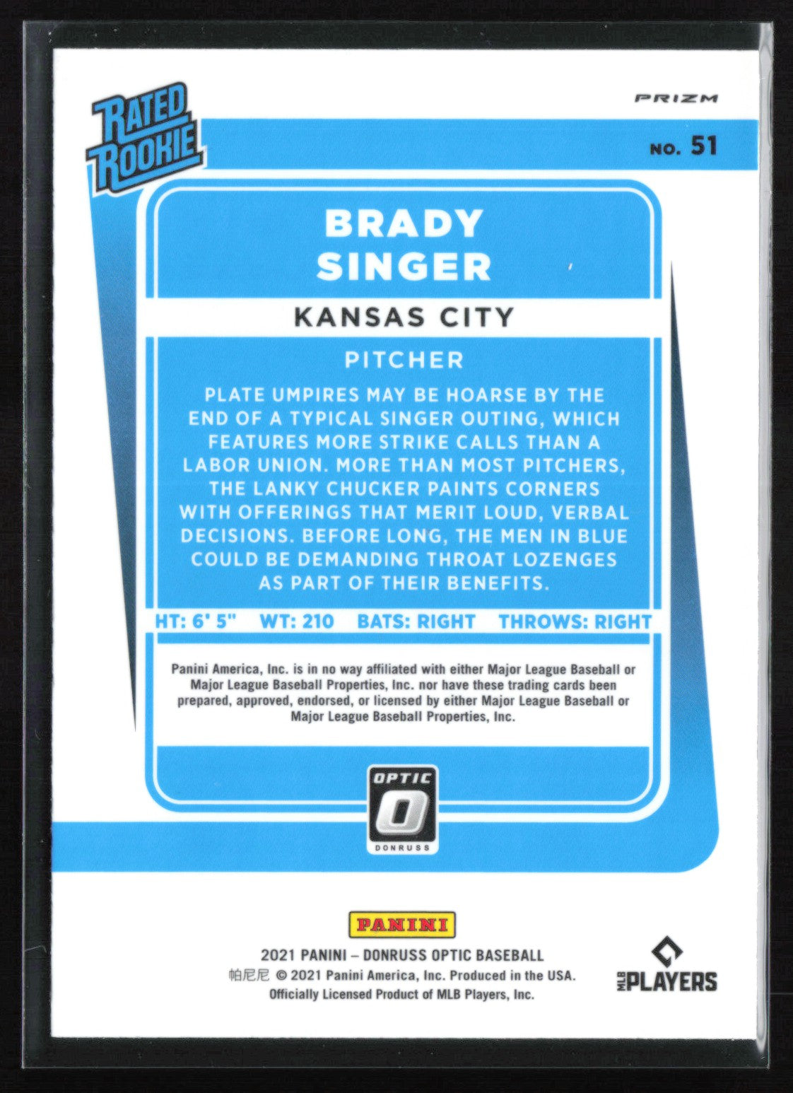 Brady Singer RC