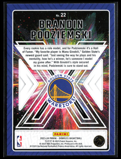 Brandin Podziemski RC