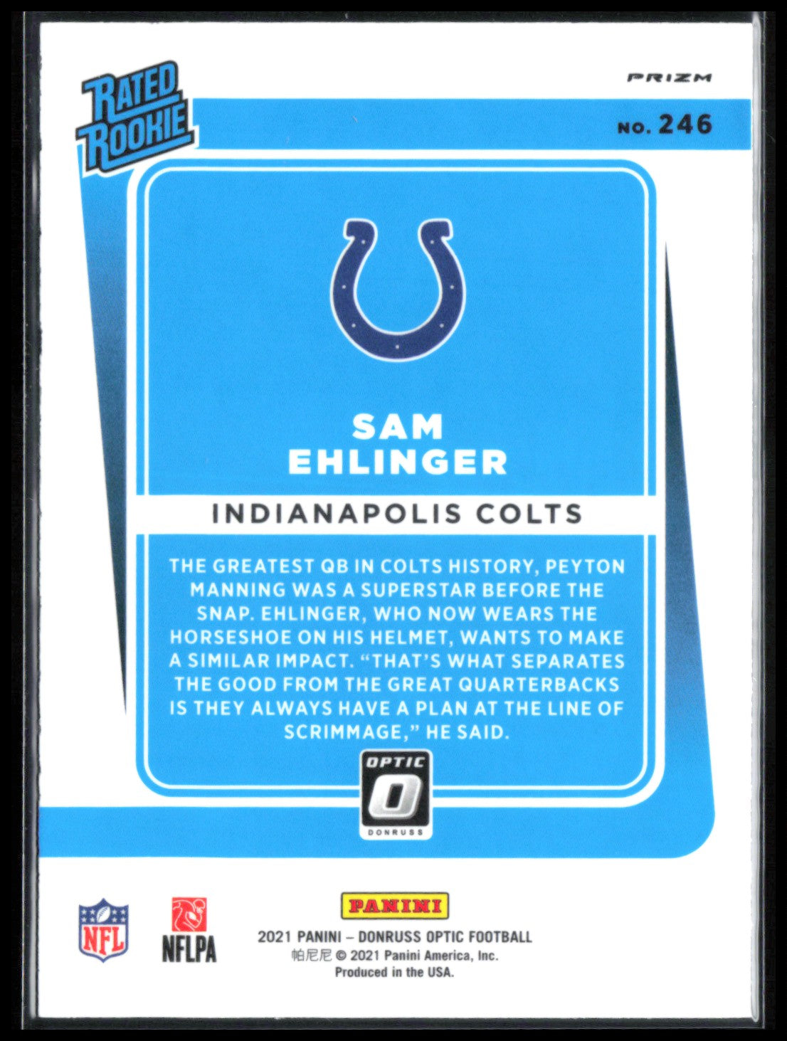 Sam Ehlinger RC Blue Scope
