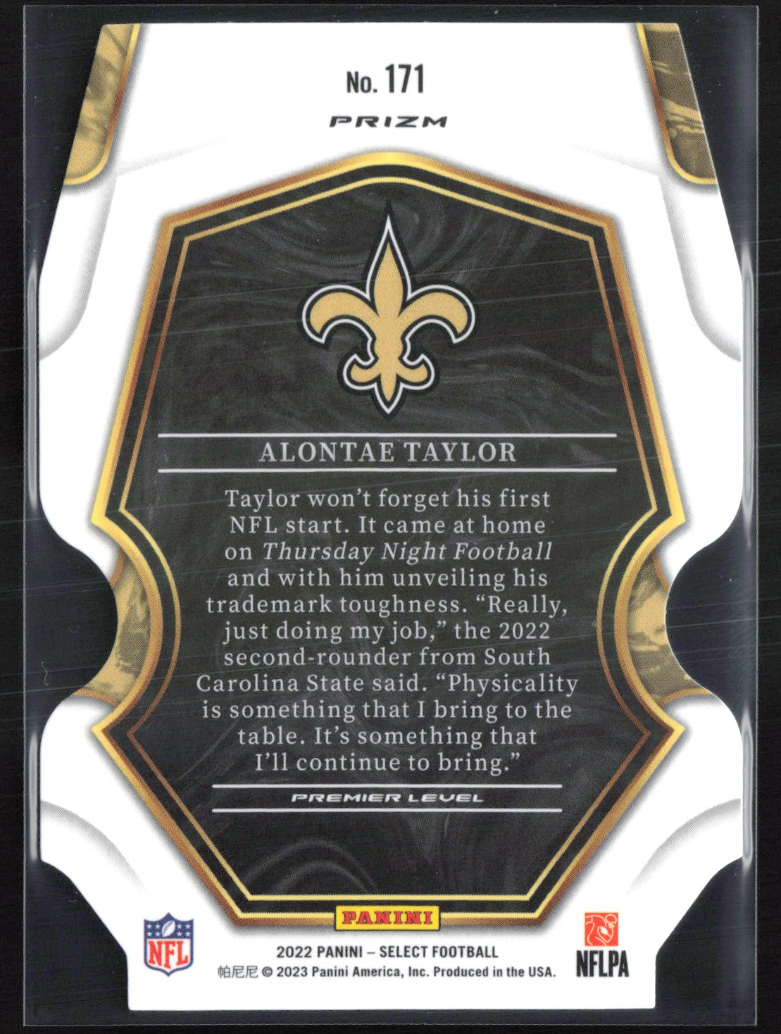 Alontae Taylor RC Silver Die-Cut