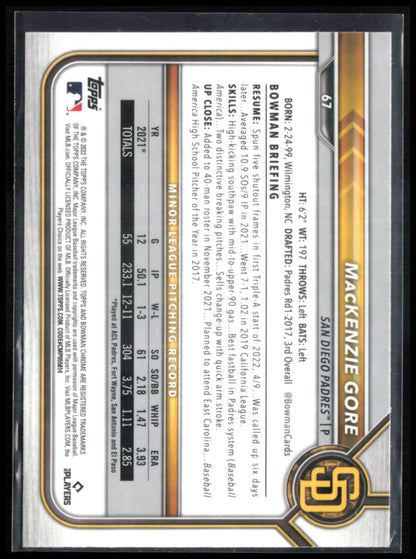 MacKenzie Gore RC