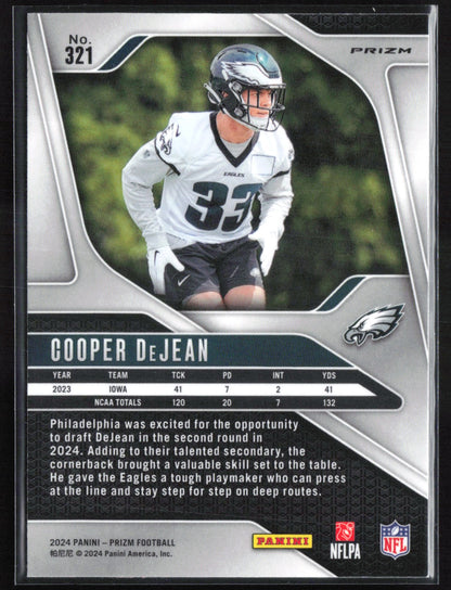Cooper DeJean RC Pink Prizm