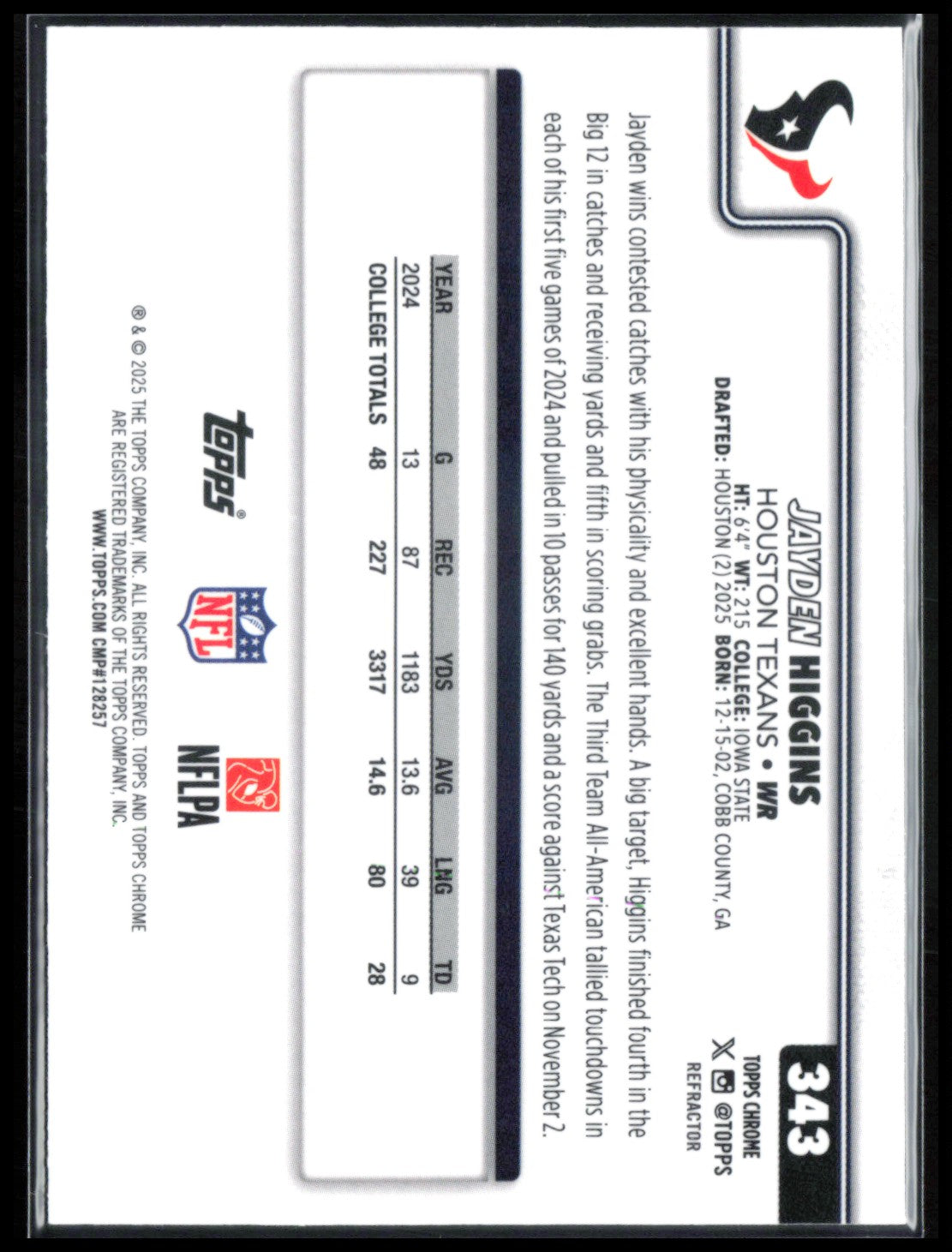 Jayden Higgins RC Refractor
