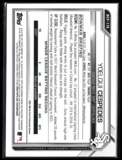Yoelqui Cespedes Prospect Mojo