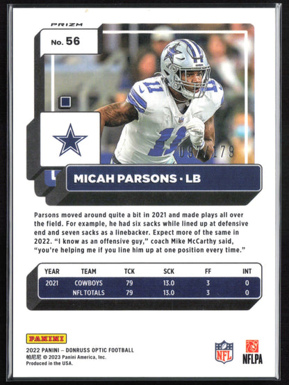 Micah Parsons Blue Holo /179