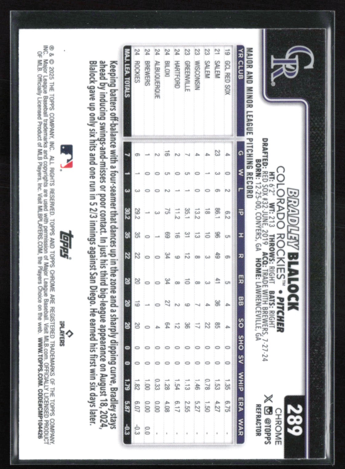 Bradley Blalock RC Refractor