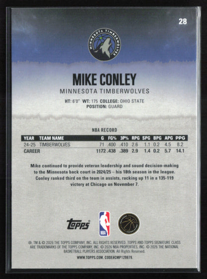 Mike Conley Purple /100