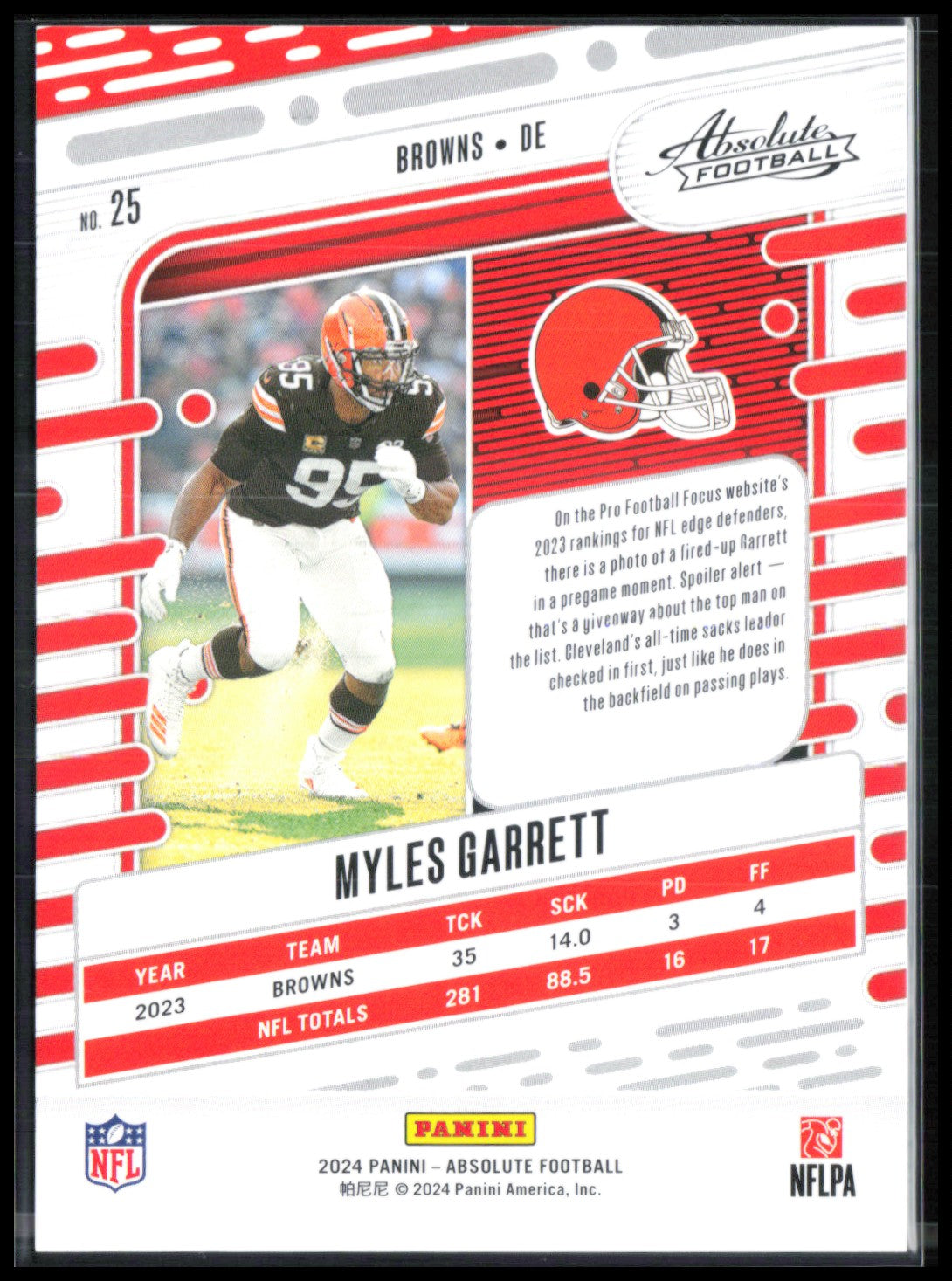 Myles Garrett /499 2024 Absolute