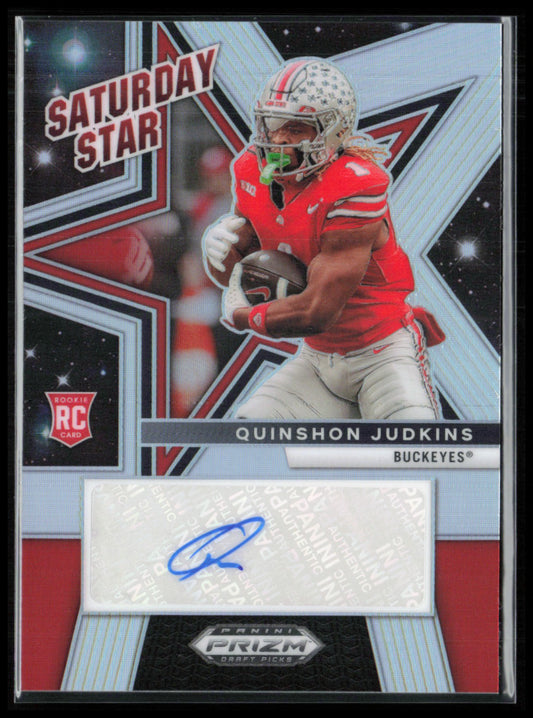 Quinshon Judkins RC Auto Saturday Star Silver