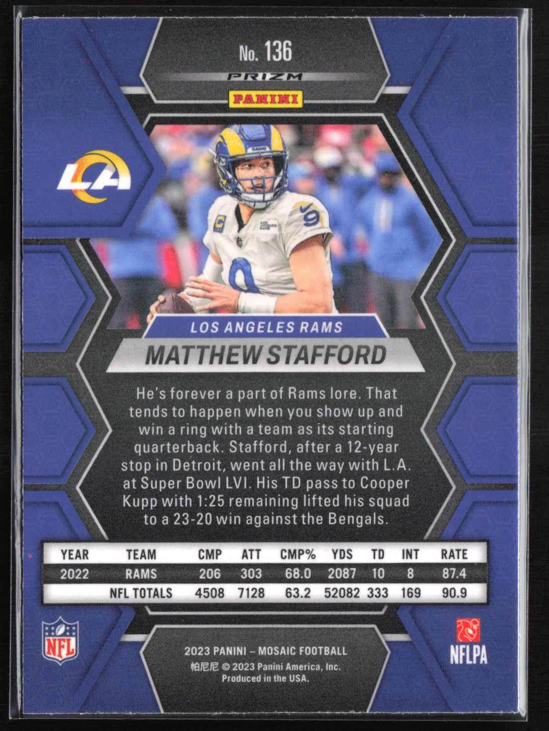 Matthew Stafford Green Mosaic