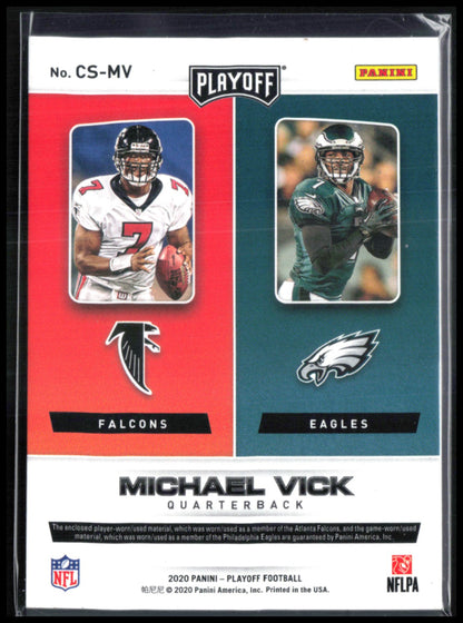 Michael Vick Dual Relic Changing Stripes
