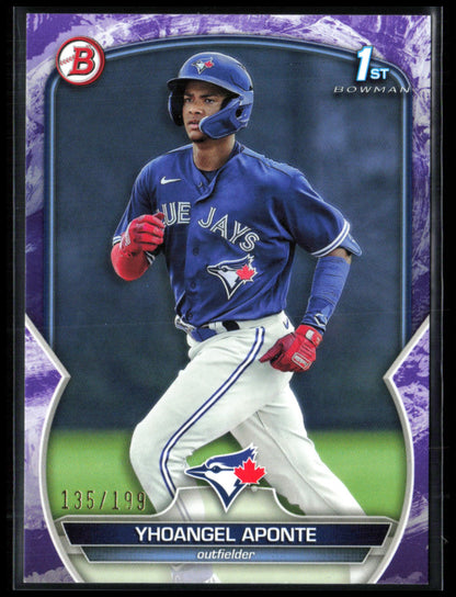 Yhoangel Aponte 1st Bowman Purple Pattern /199