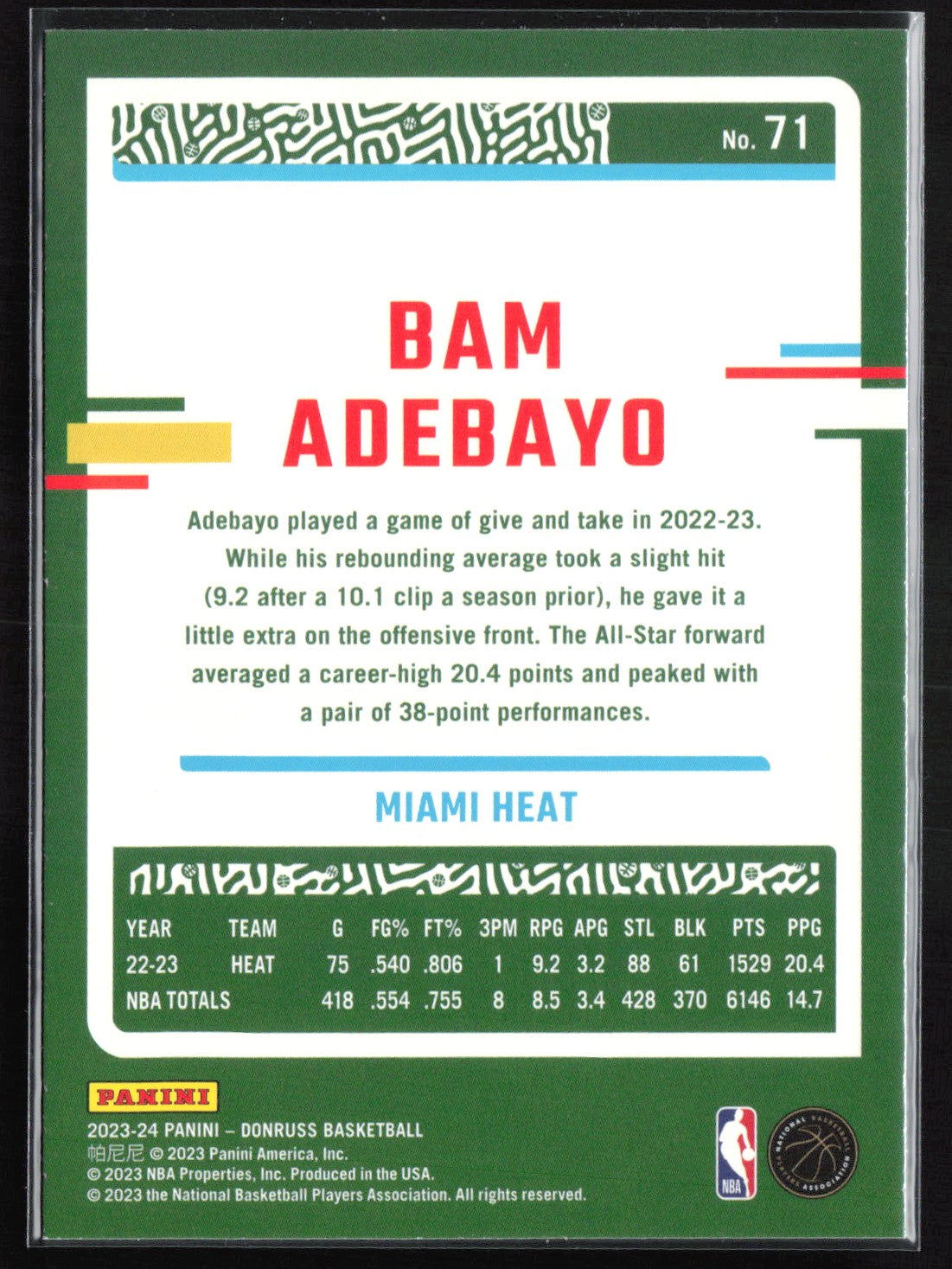 Bam Adebayo Green Laser