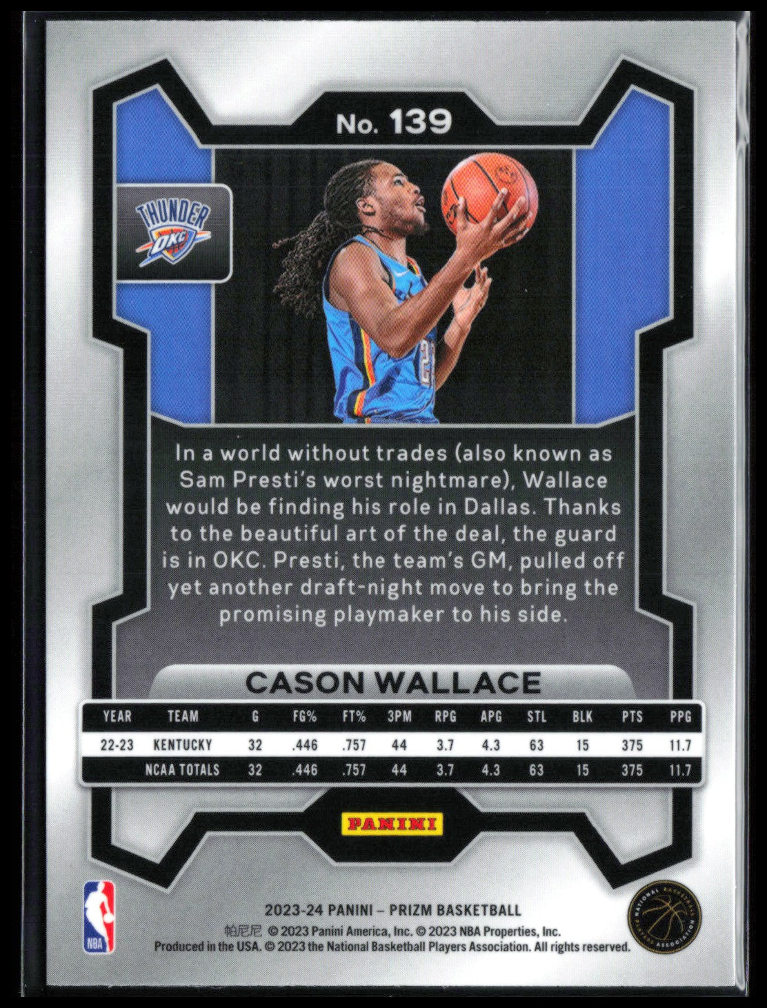 Cason Wallace RC