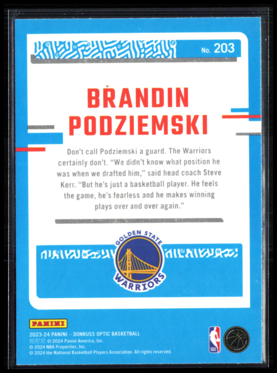 Brandin Podziemski RC