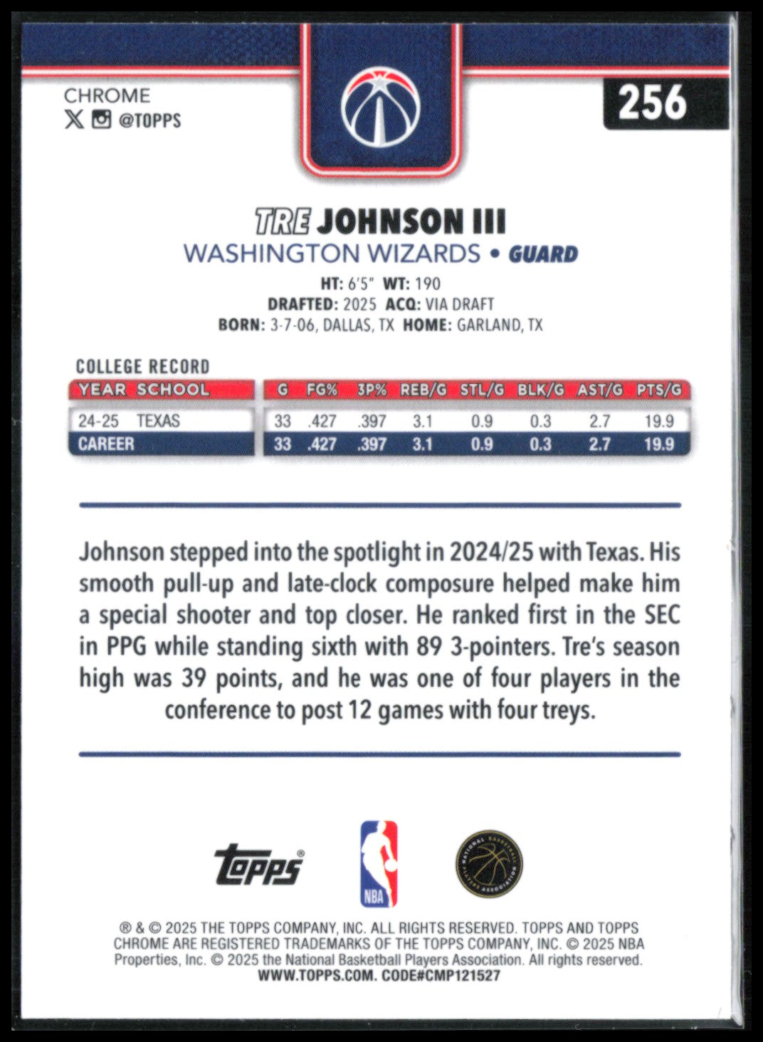 Tre Johnson III RC X-Fractor