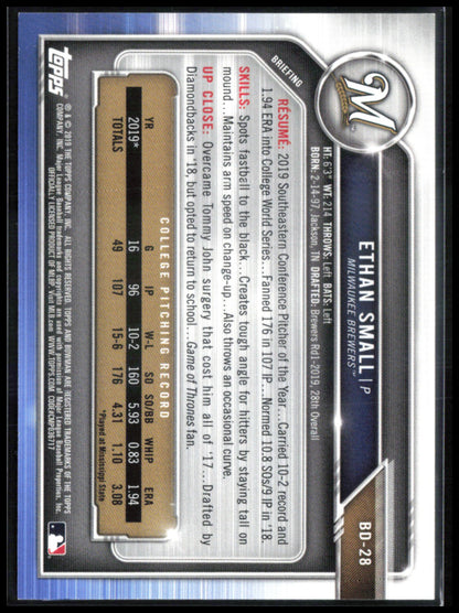 Ethan Small 1st Bowman /499