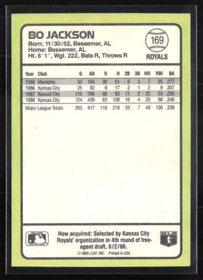 Bo Jackson 1989 Donruss
