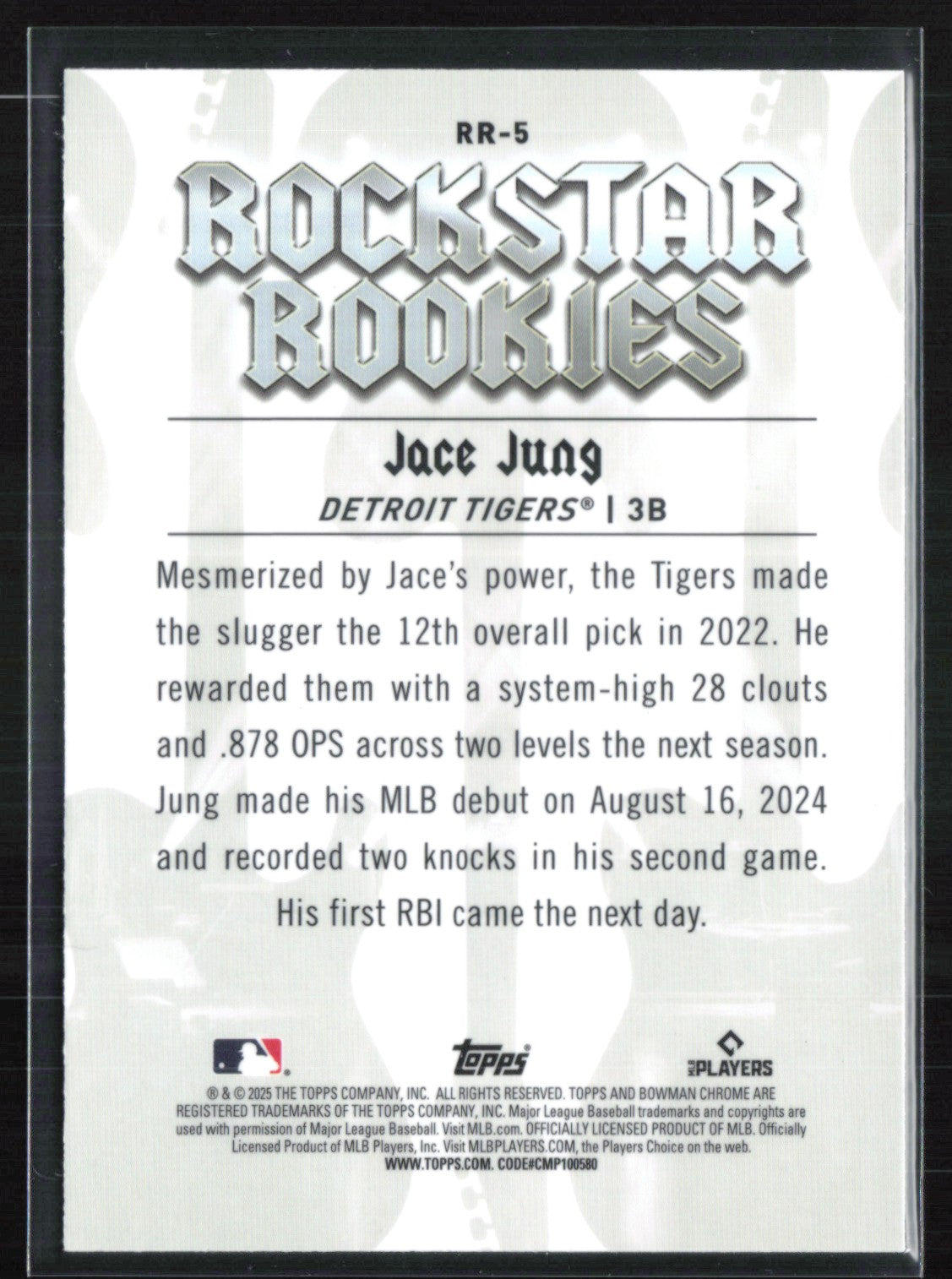 Jace Jung RC Rockstar Rookies