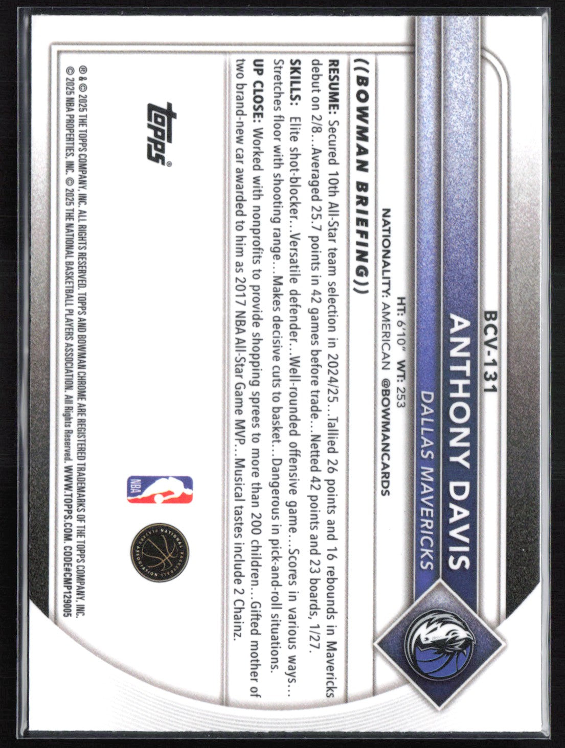 Anthony Davis Mojo