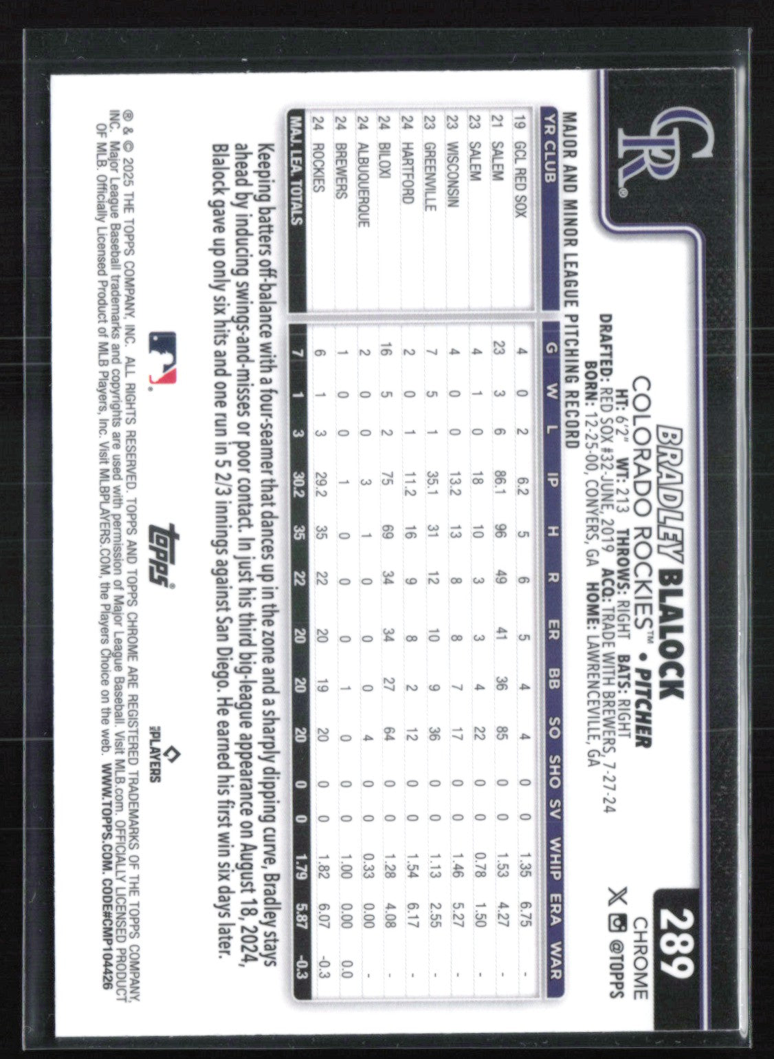 Bradley Blalock RC