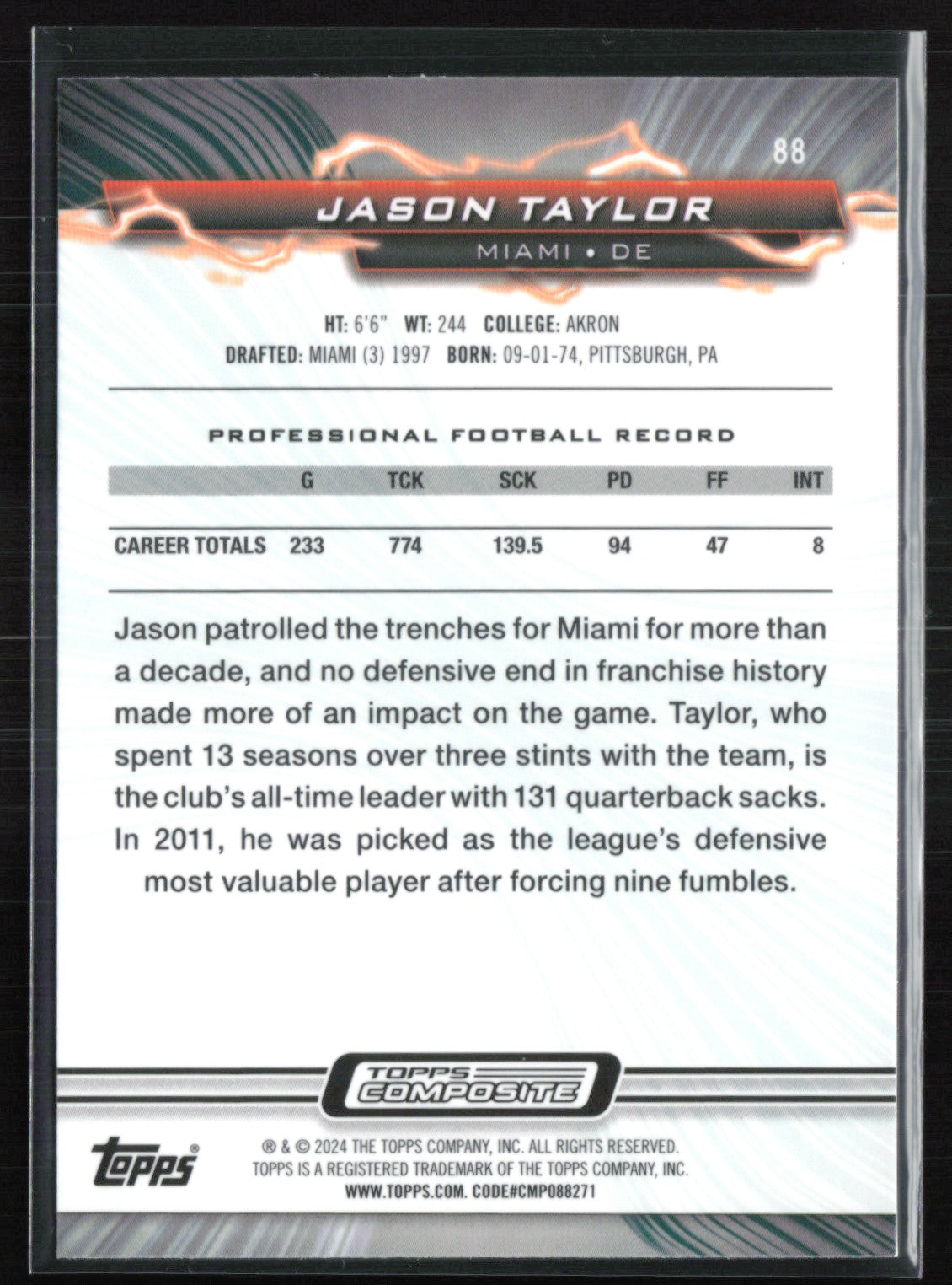 Jason Taylor Prism