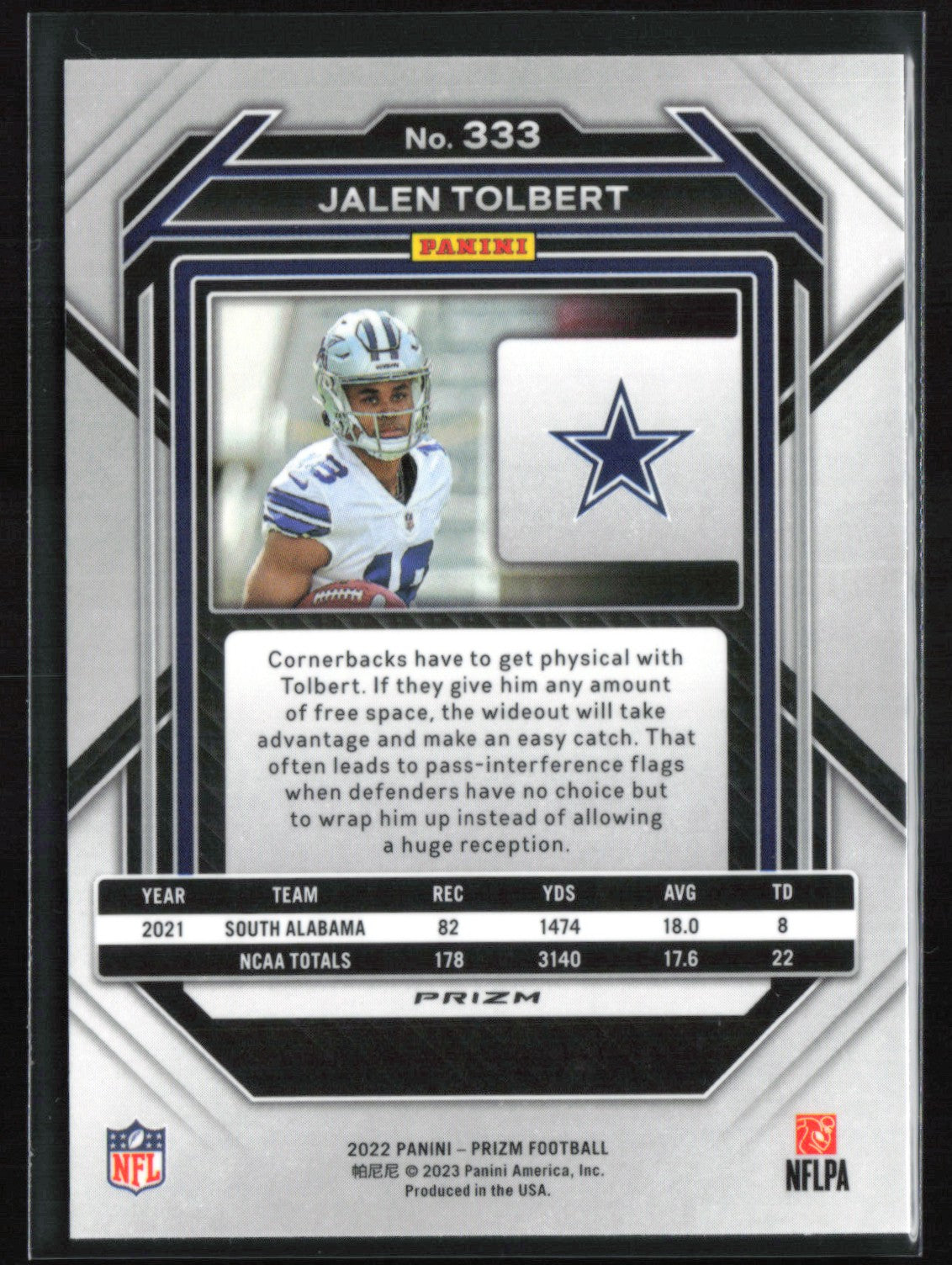 Jalen Tolbert RC Light Blue